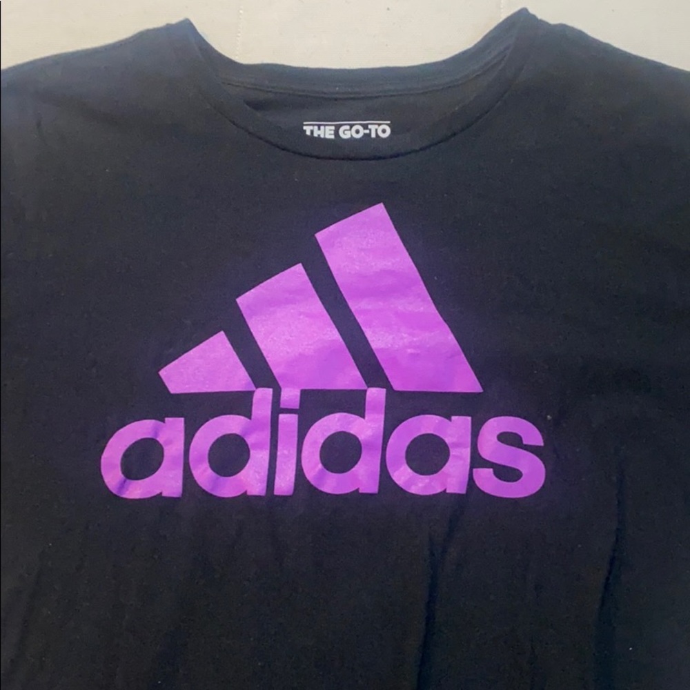 Black and purple Adidas T-shirt